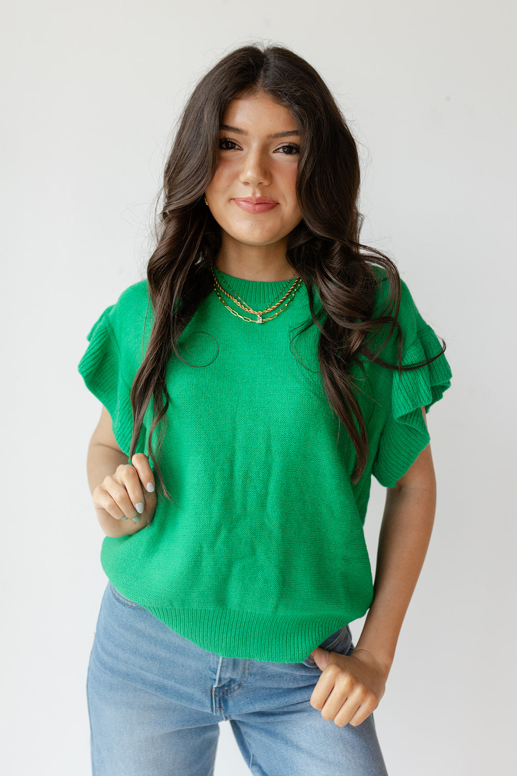 melina ruffle top melina ruffle top