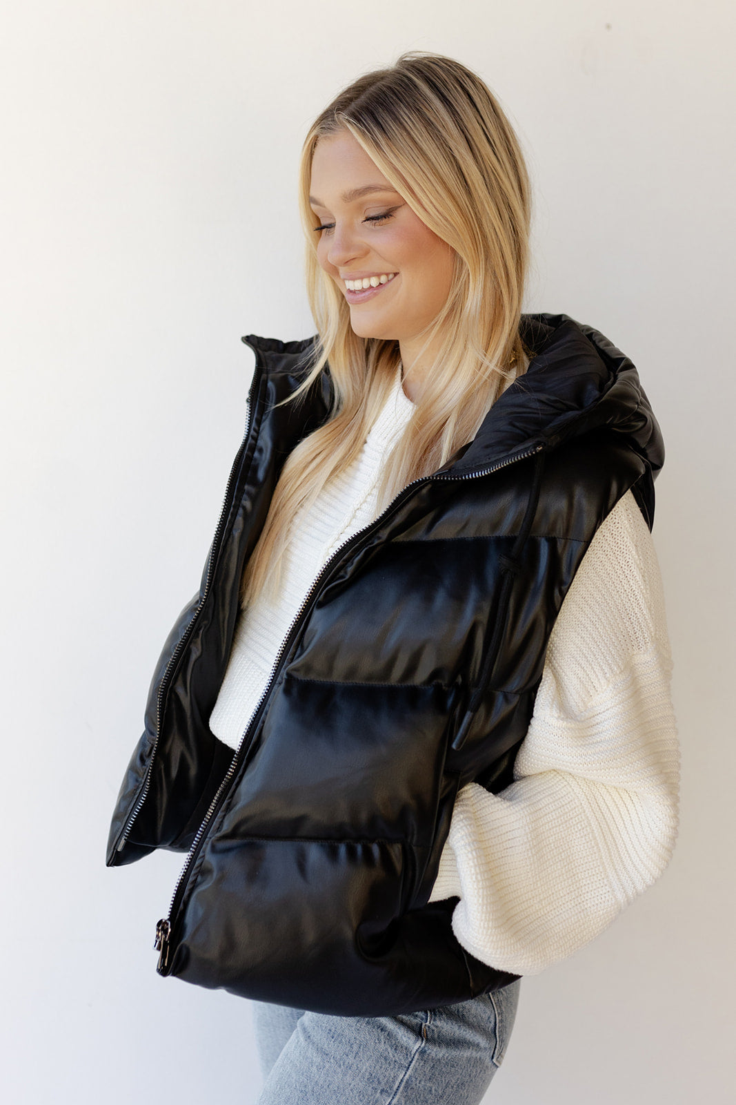 zoya leather vest zoya leather vest