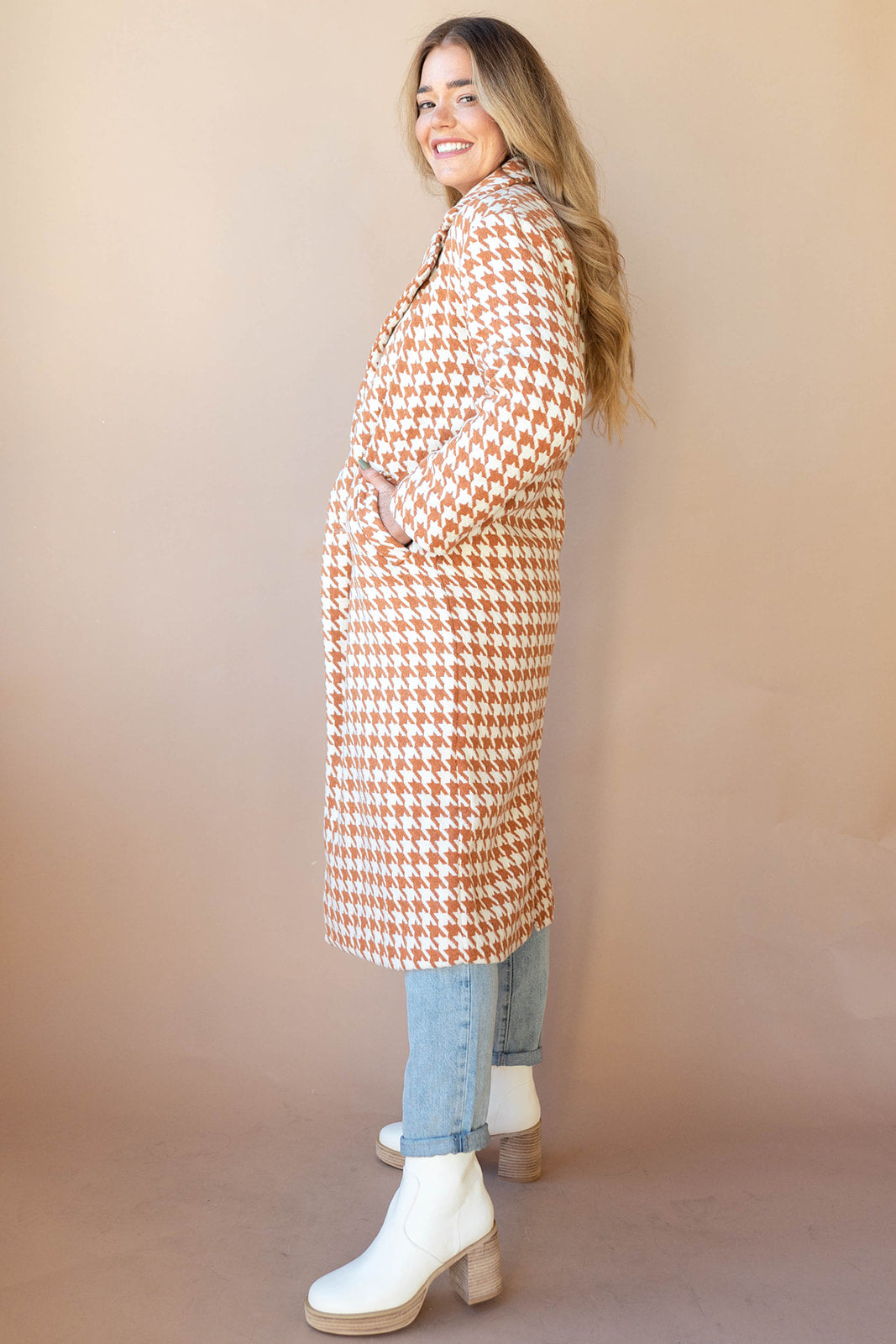 elegant houndstooth coat elegant houndstooth coat