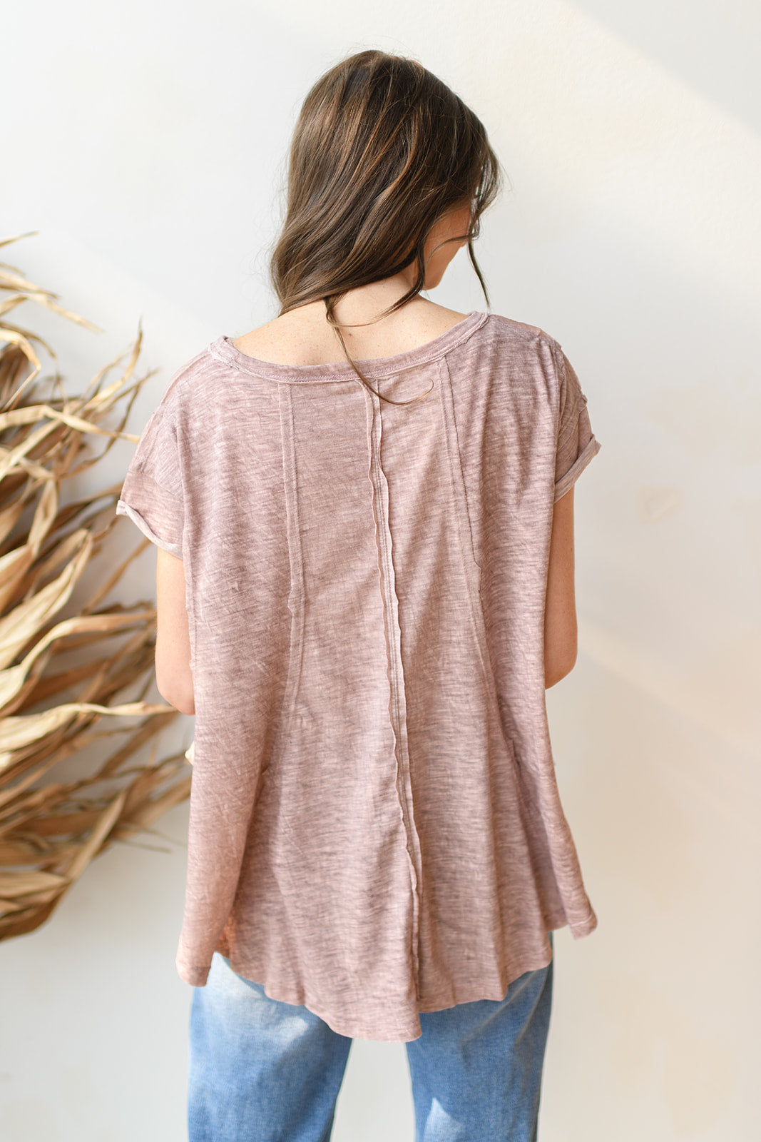 a-line washed knit top a-line washed knit top