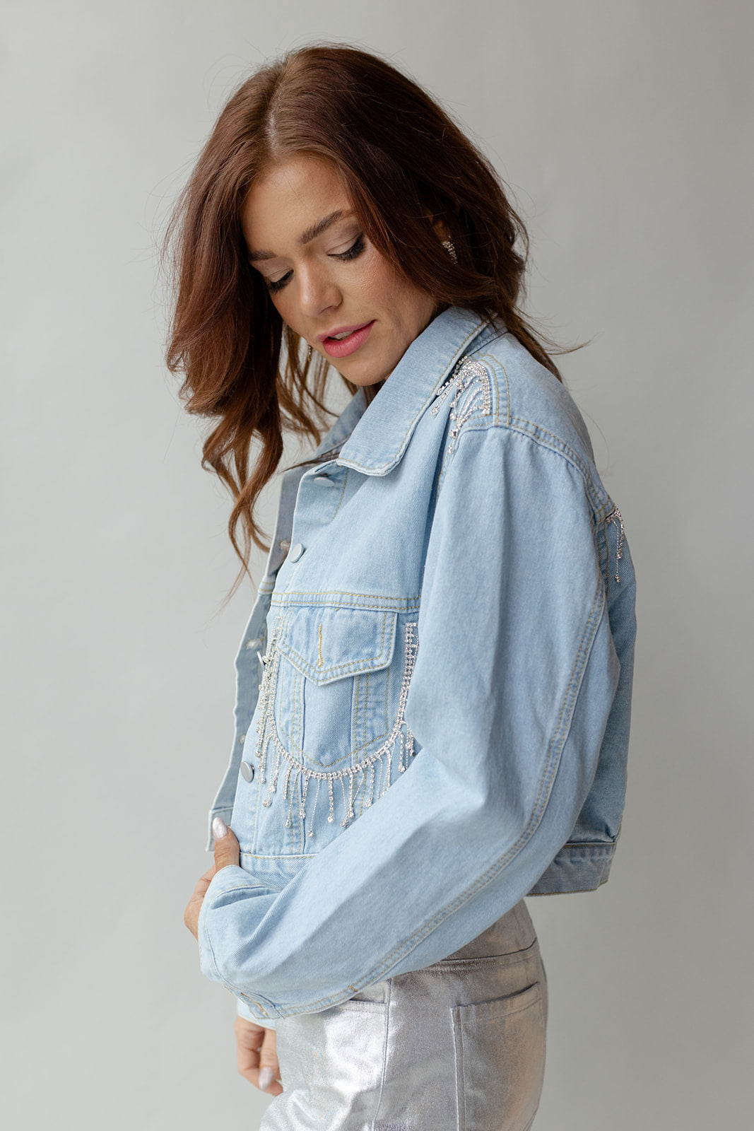 rhinestone denim jacket rhinestone denim jacket