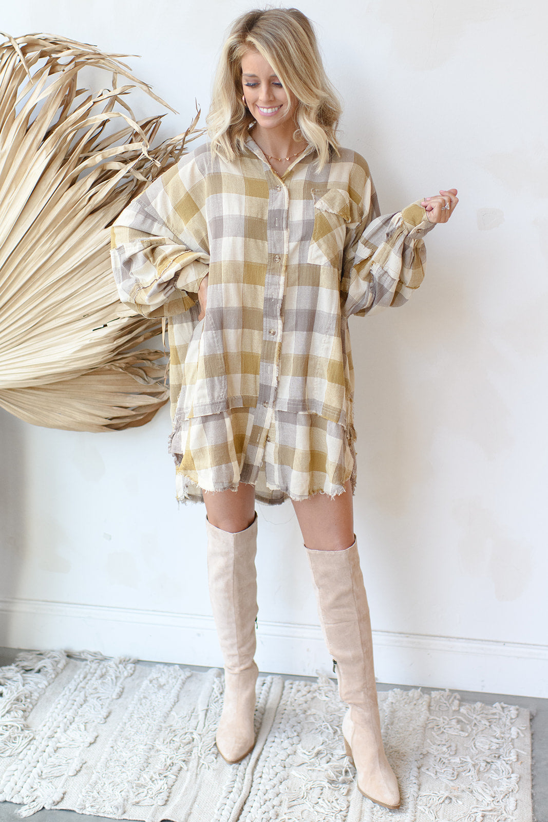 the plaid oversized dress the plaid oversized dress