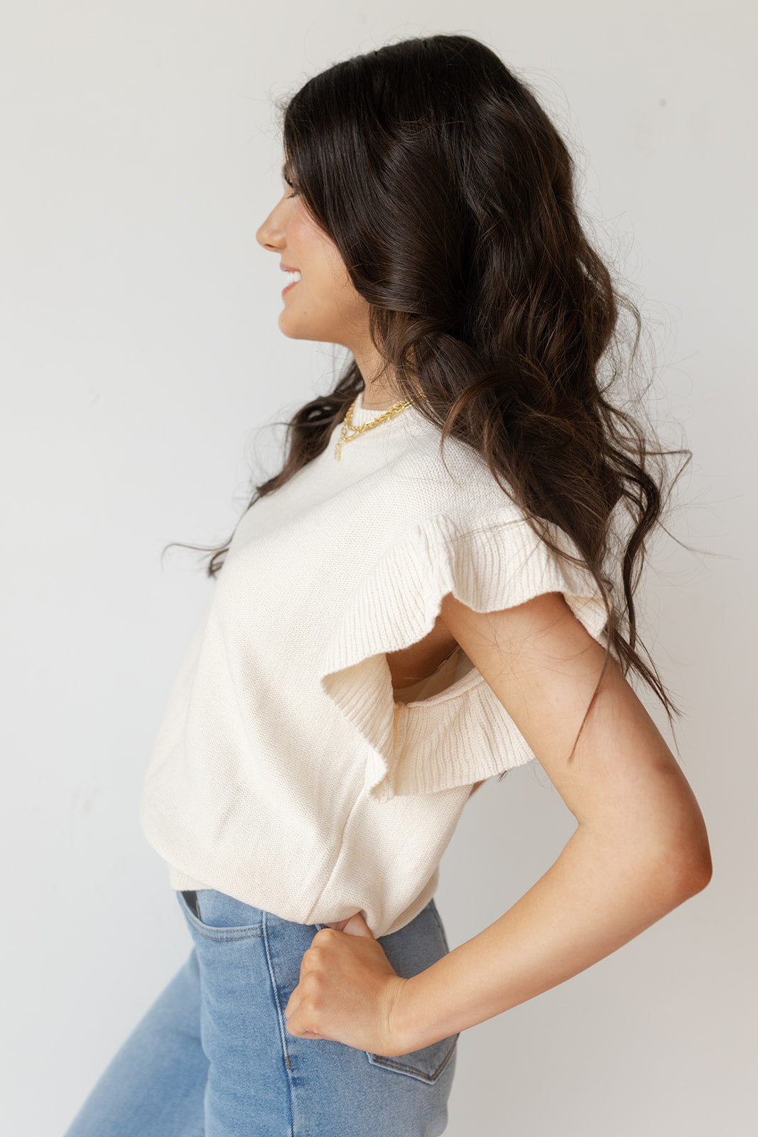 melina ruffle top melina ruffle top