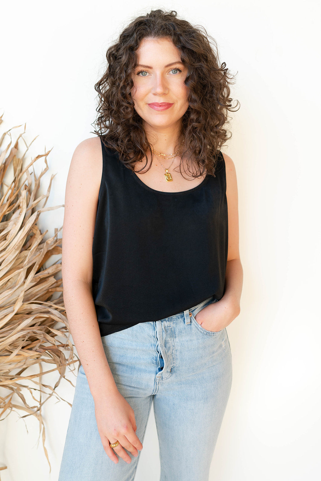 sandi silk tank