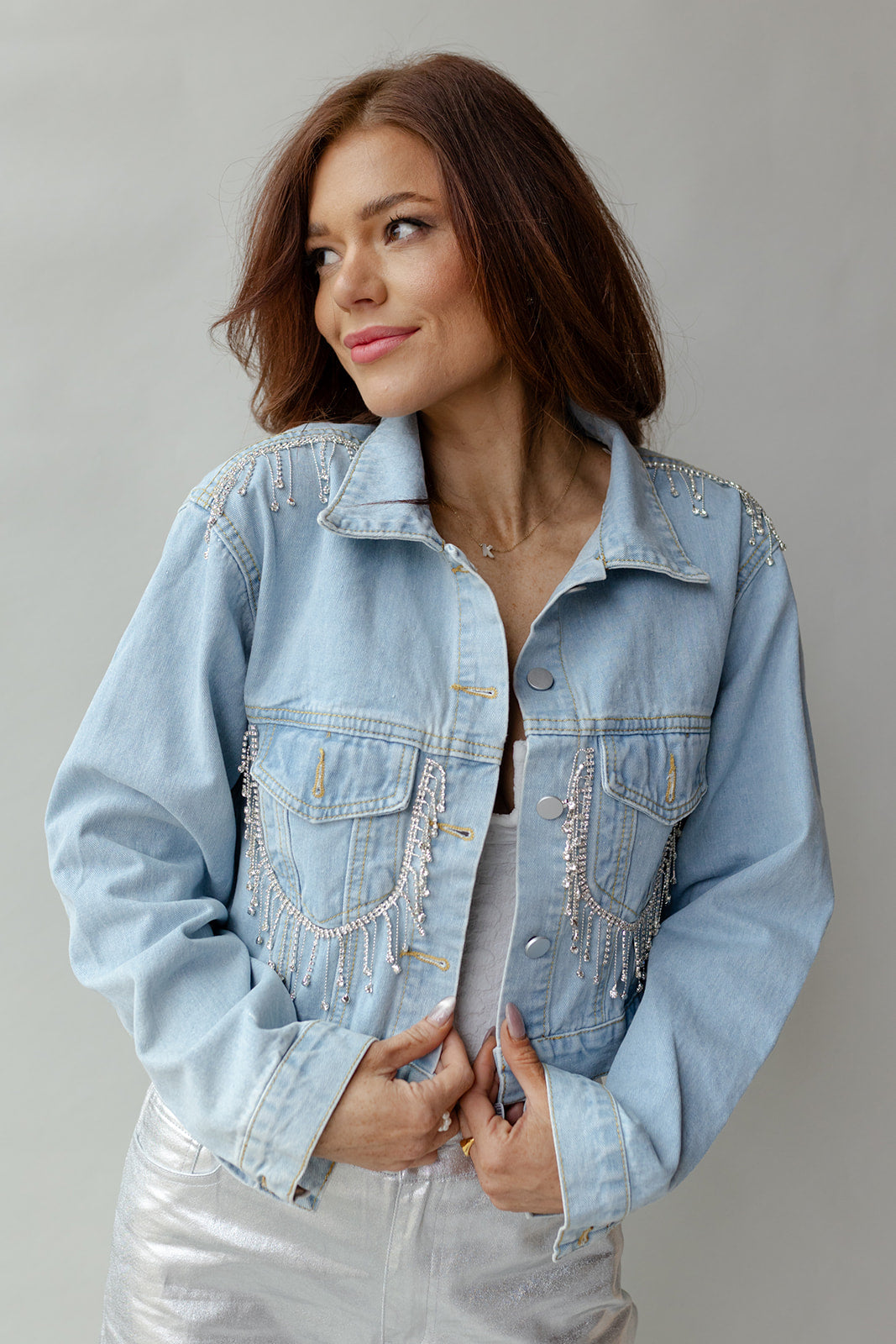 rhinestone denim jacket rhinestone denim jacket
