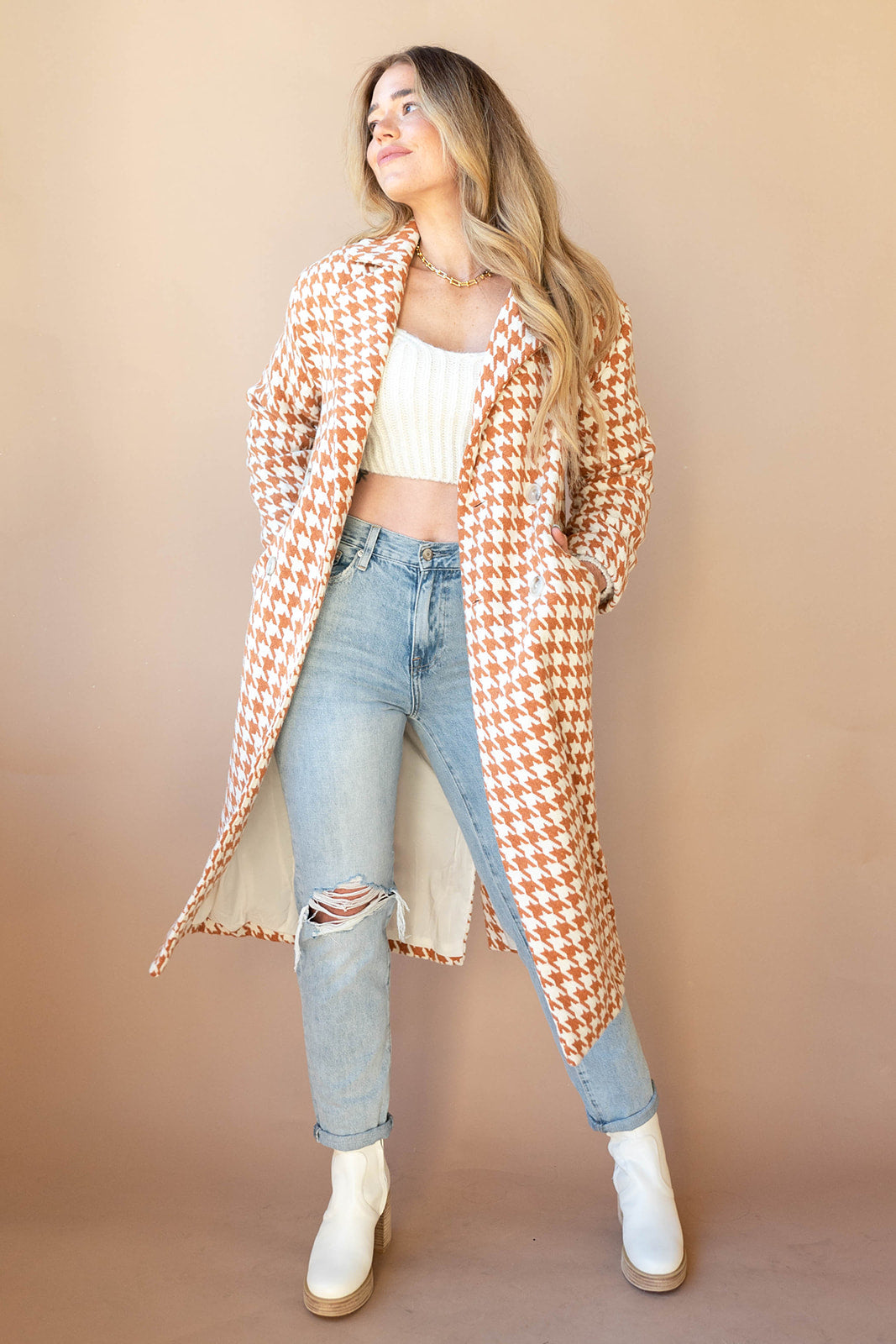 elegant houndstooth coat elegant houndstooth coat