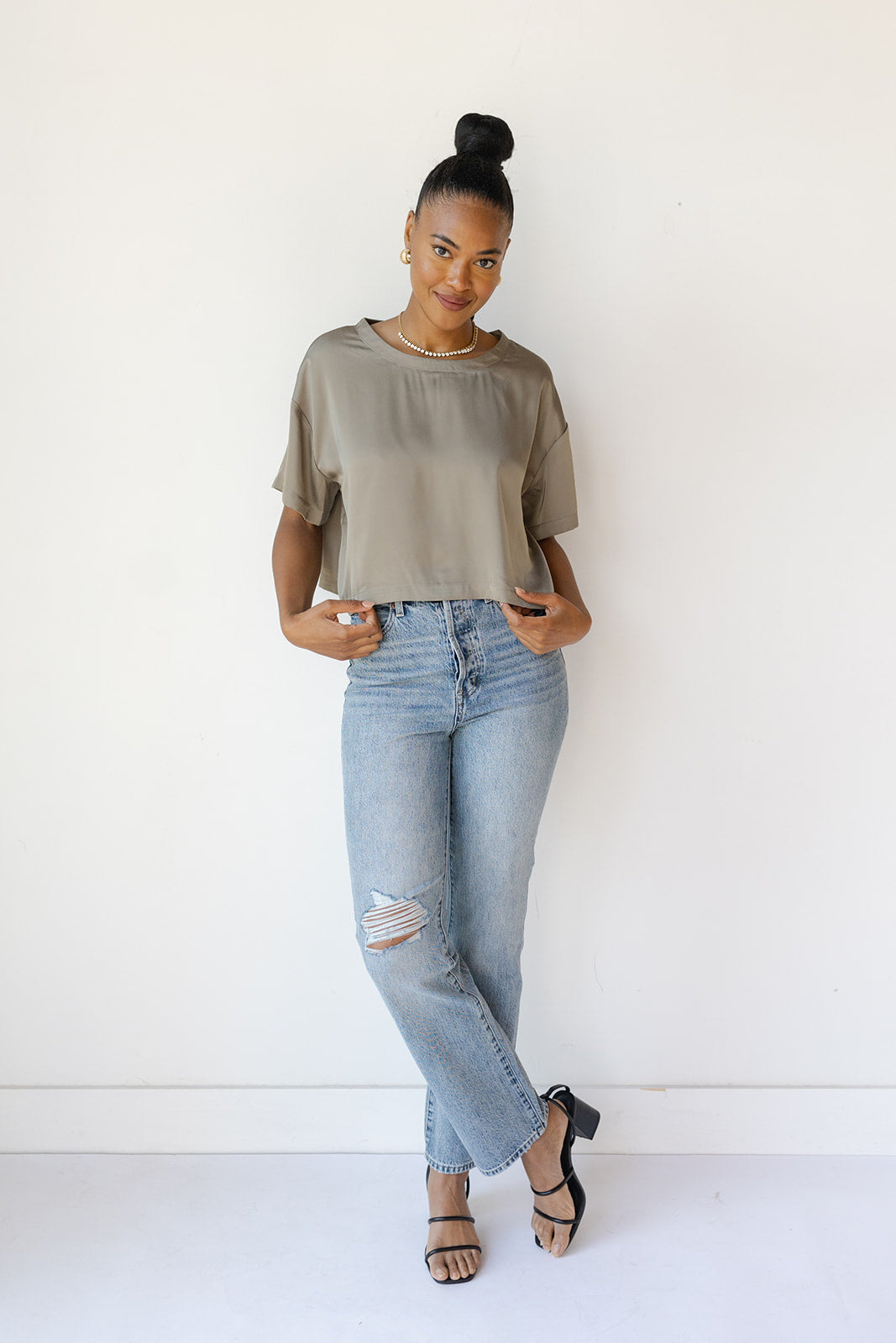 dalia satin top dalia satin top