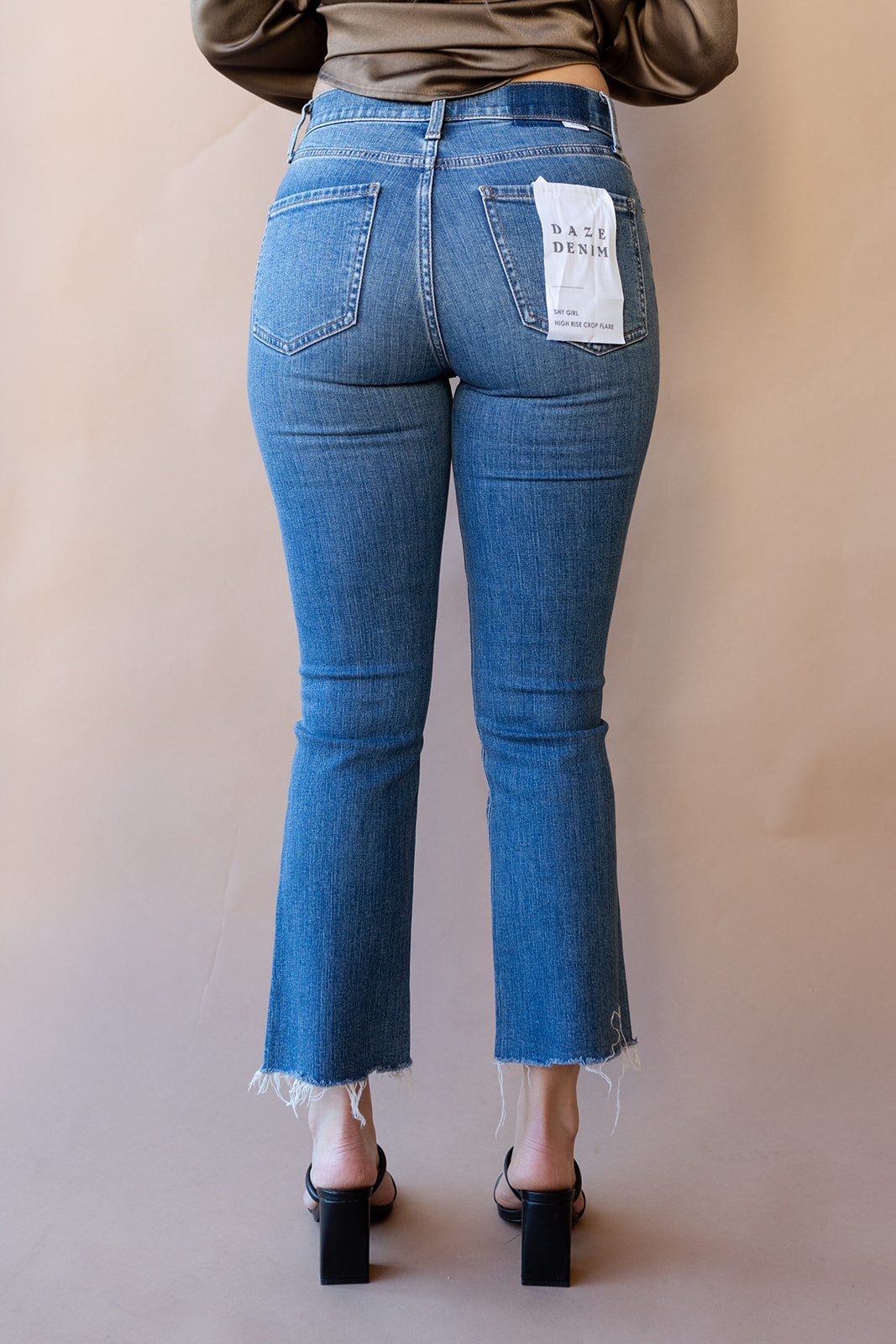 shy girl high rise crop flare shy girl high rise crop flare