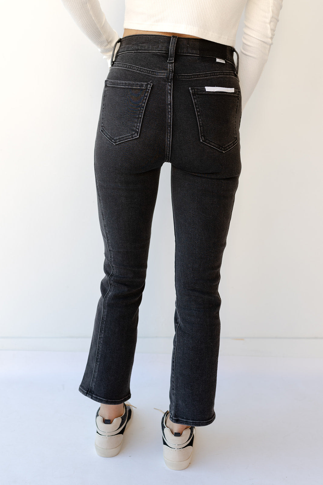 shy girl high rise crop flare jeans shy girl high rise crop flare jeans