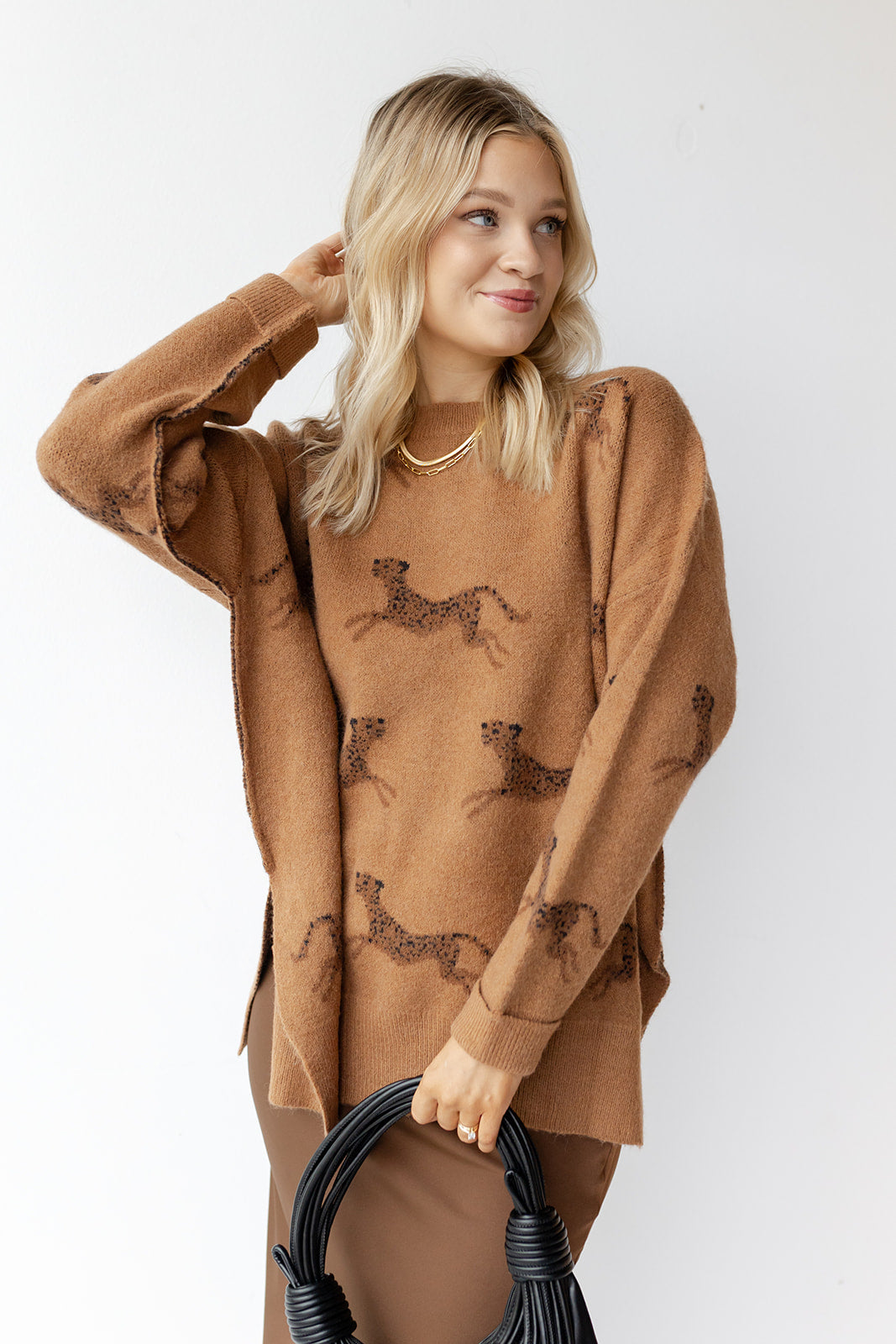 celia cheetah sweater celia cheetah sweater