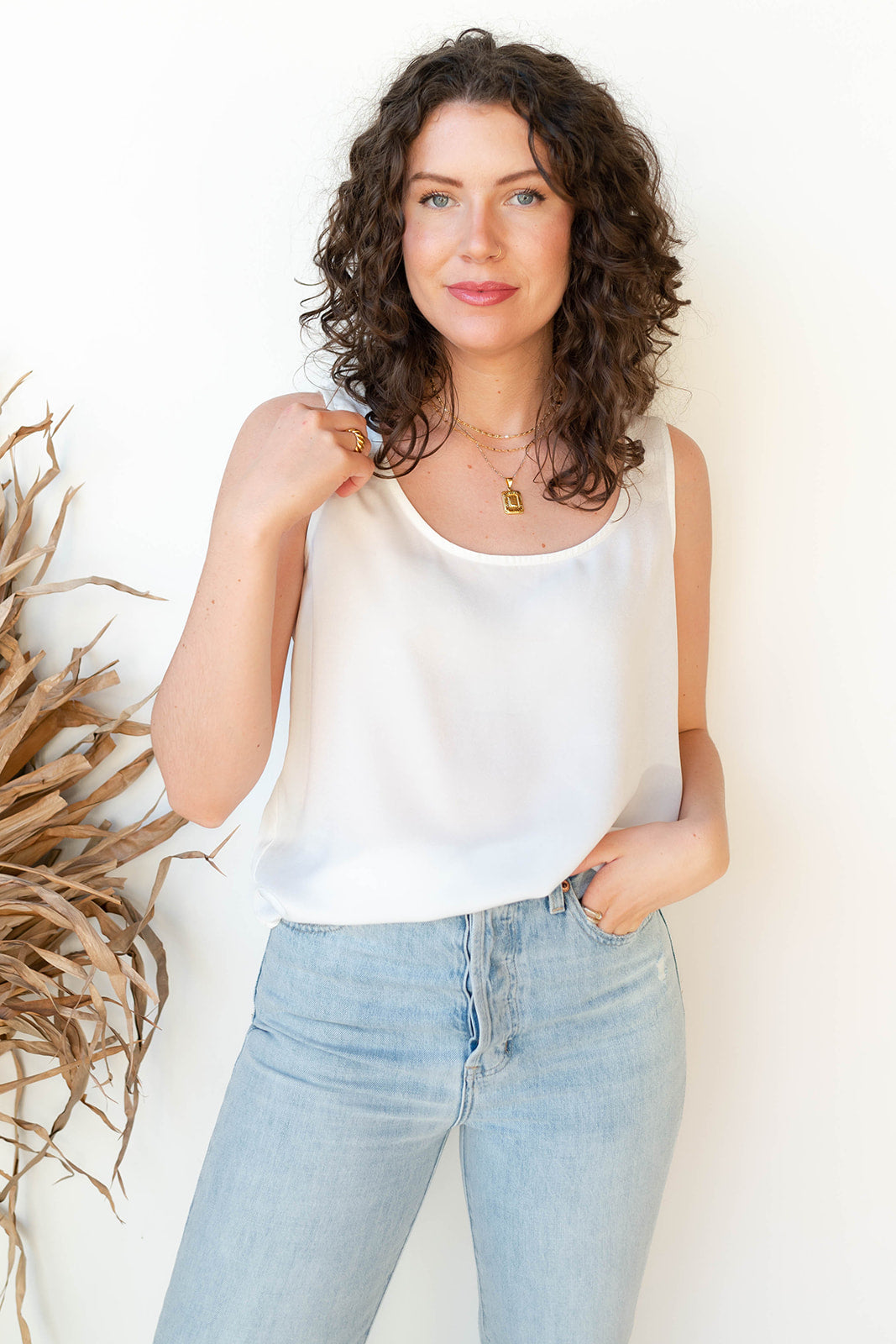sandi silk tank sandi silk tank