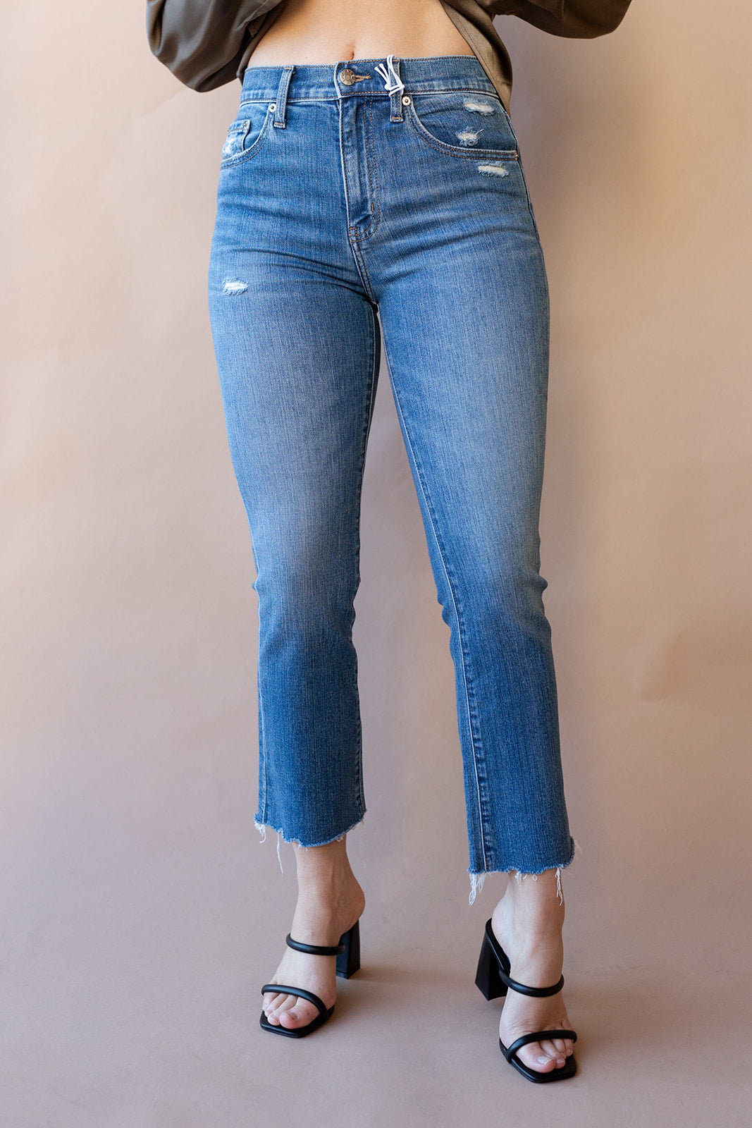 shy girl high rise crop flare shy girl high rise crop flare