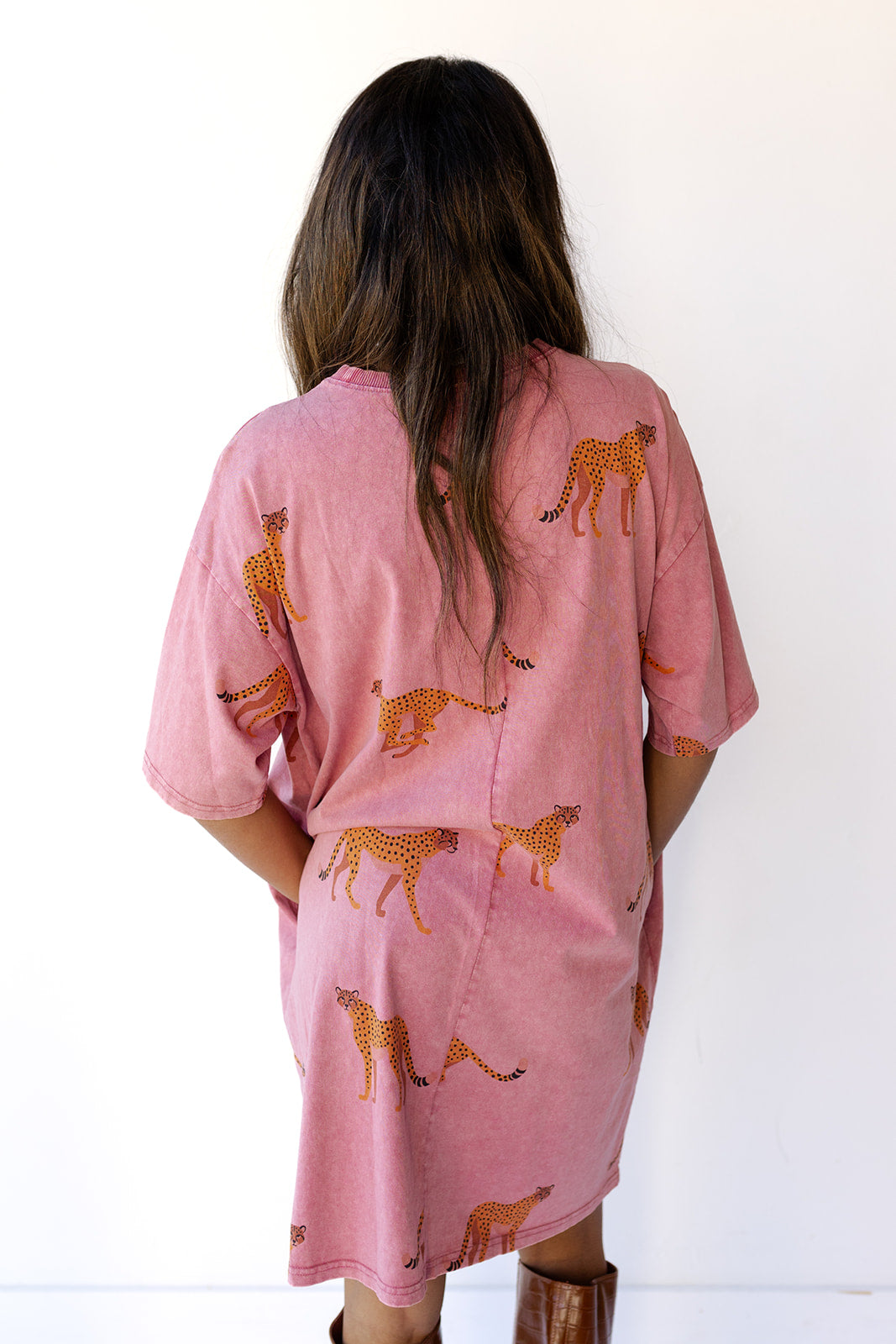cheetah t-shirt dress cheetah t-shirt dress