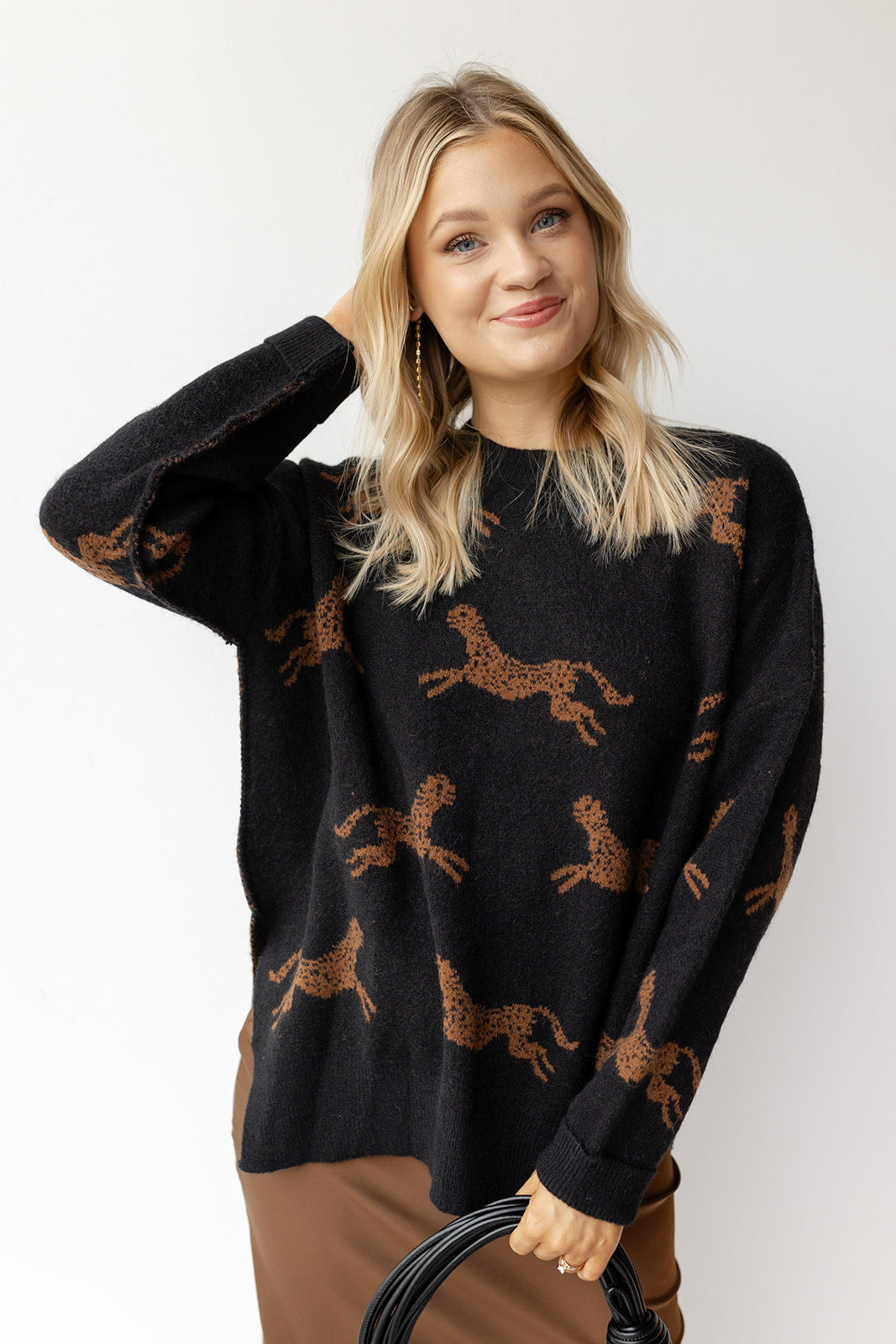 celia cheetah sweater celia cheetah sweater